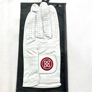 G/FORE LEATHER CABRETTA MENS GOLF LEFT HAND GLOVE WHITE 4 G CIRCLE XL NEW